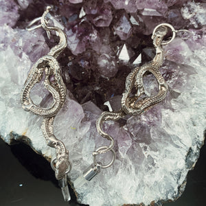 Serpent crystal Drop Earrings